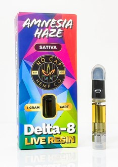 NoCap - Delta 8 + Live Resin 1g Cartridge Amnesia Haze